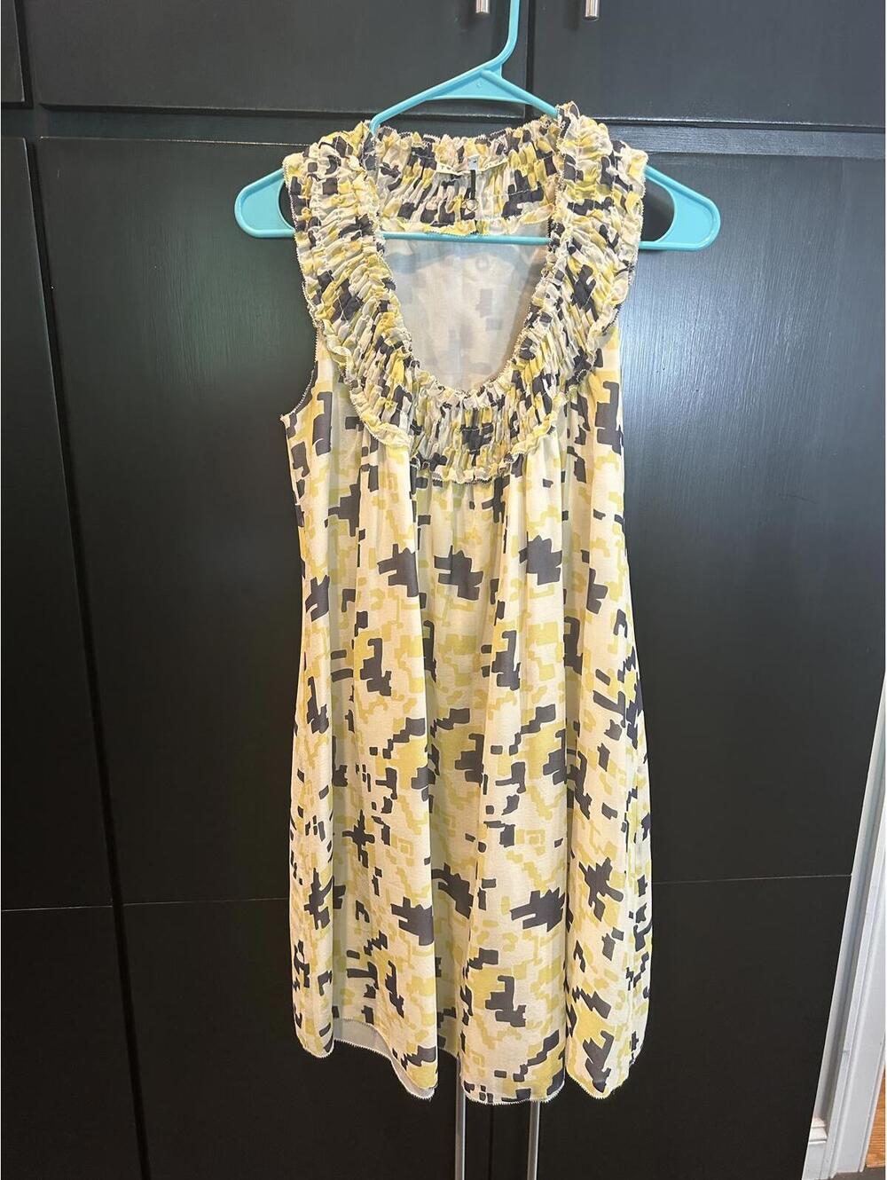 Trendy Twenty8Twelve Yellow Camouflage Dress - Size 2